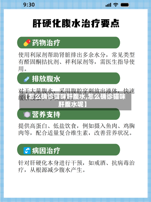 【怎么确诊猫咪肝腹水,怎么确诊猫咪肝腹水呢】