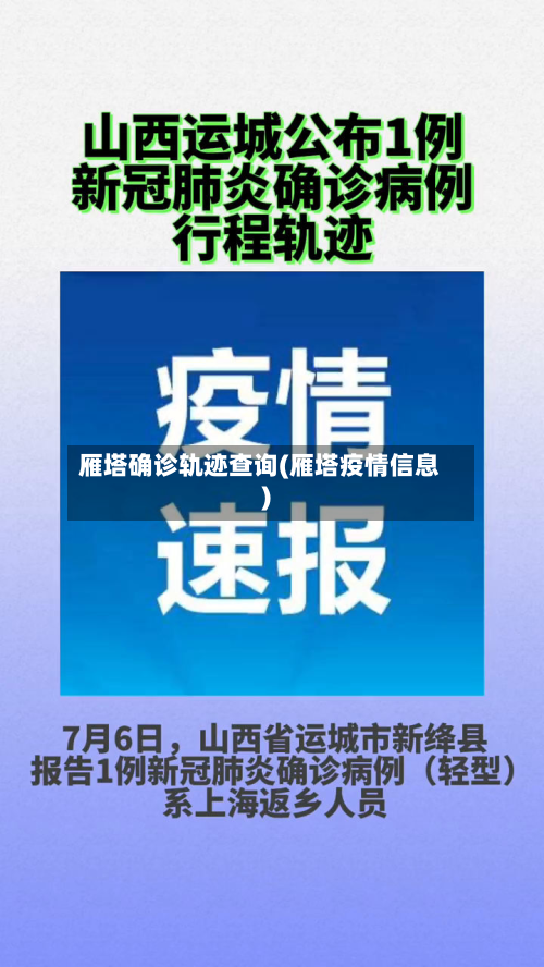 雁塔确诊轨迹查询(雁塔疫情信息)-第3张图片