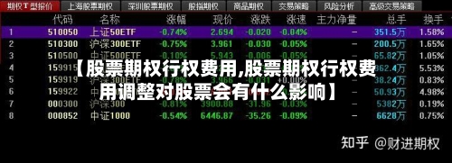 【股票期权行权费用,股票期权行权费用调整对股票会有什么影响】-第2张图片