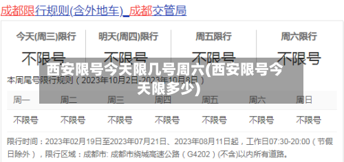 西安限号今天限几号周六(西安限号今天限多少)-第3张图片