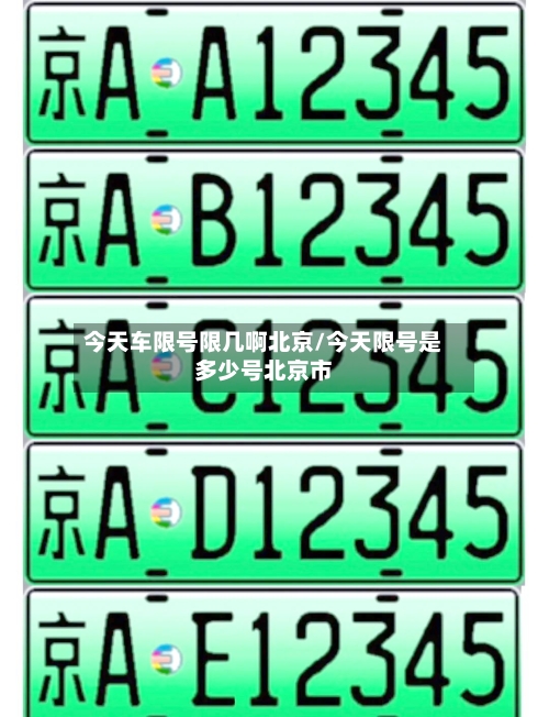 今天车限号限几啊北京/今天限号是多少号北京市