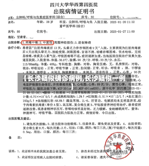 【长沙疑似确诊病例,长沙疑似一例】-第3张图片