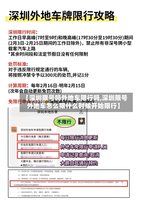 【深圳限号吗外地车限行吗,深圳限号外地车怎么限什么时候开始限行】-第2张图片