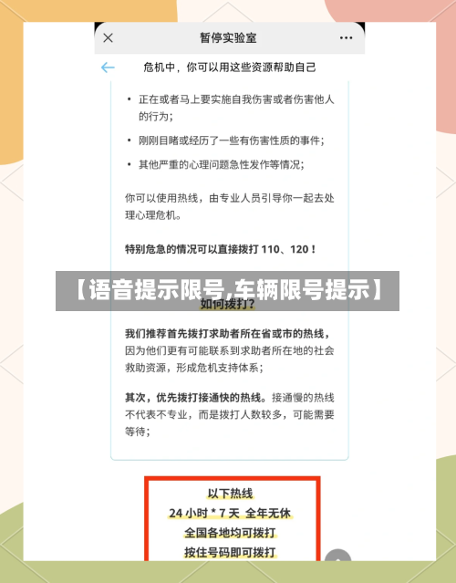 【语音提示限号,车辆限号提示】-第2张图片