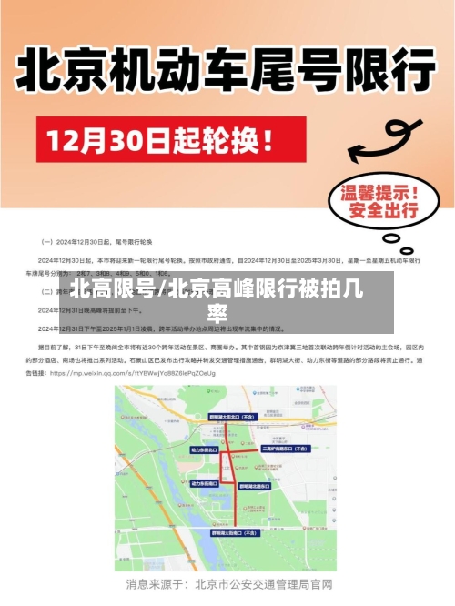 北高限号/北京高峰限行被拍几率