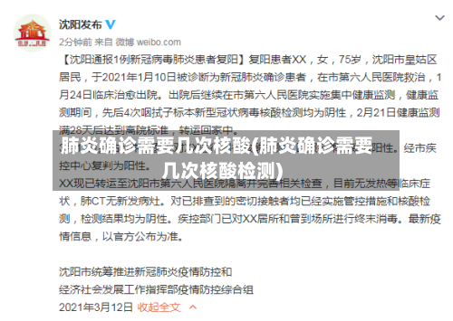 肺炎确诊需要几次核酸(肺炎确诊需要几次核酸检测)-第3张图片