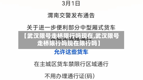 【武汉限号走桥限行吗现在,武汉限号走桥限行吗现在限行吗】-第2张图片