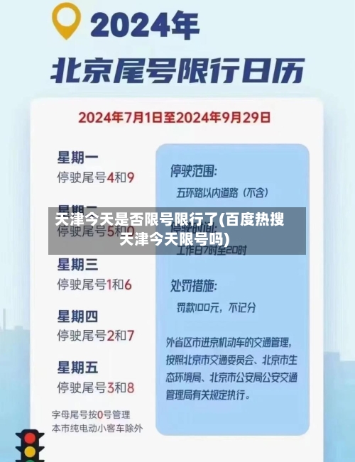 天津今天是否限号限行了(百度热搜天津今天限号吗)