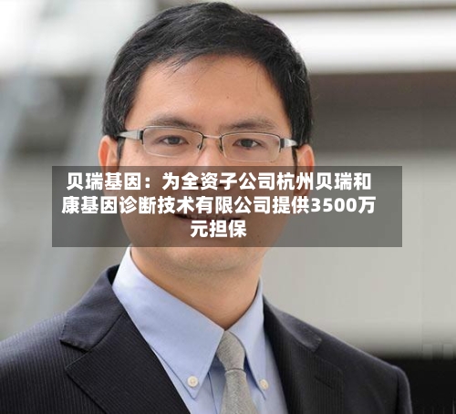 贝瑞基因:为全资子公司杭州贝瑞和康基因诊断技术有限公司提供3500万元担保-第2张图片