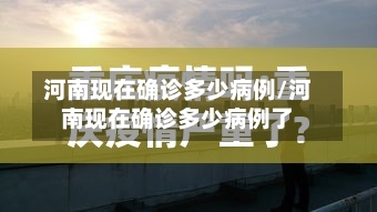 河南现在确诊多少病例/河南现在确诊多少病例了-第3张图片