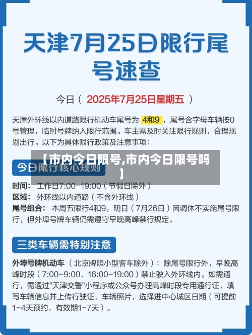 【市内今日限号,市内今日限号吗】-第2张图片