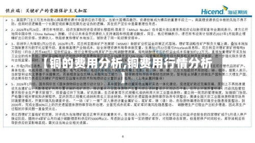 【铜的费用分析,铜费用行情分析】