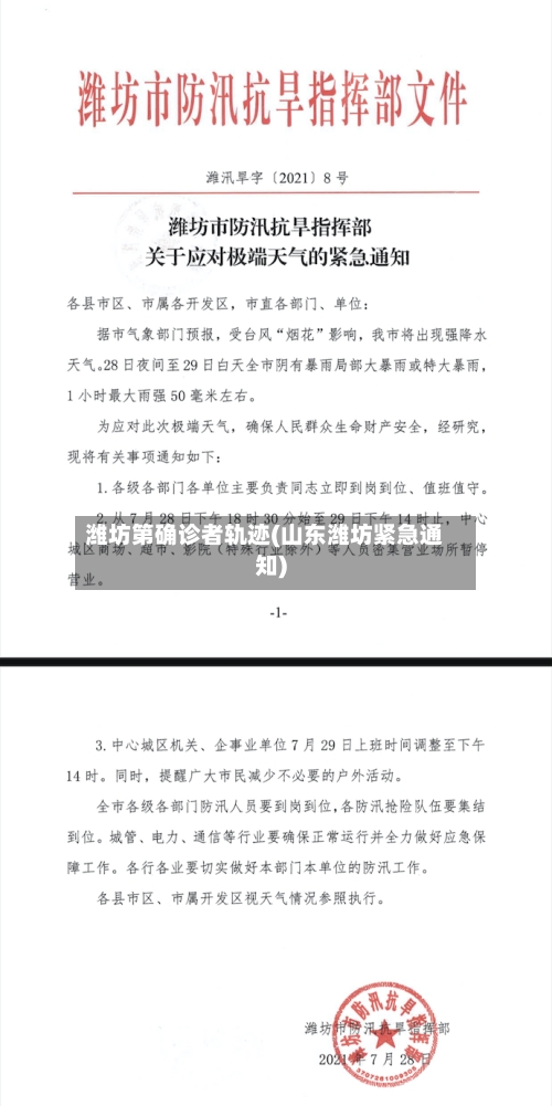 潍坊第确诊者轨迹(山东潍坊紧急通知)-第3张图片