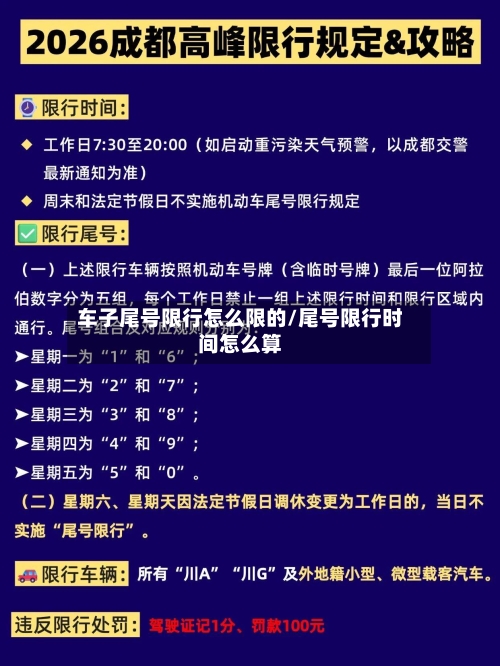 车子尾号限行怎么限的/尾号限行时间怎么算