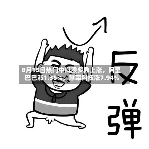 8月15日热门中概股多数上涨，阿里巴巴涨1.35%	，慧荣科技涨7.94%-第3张图片