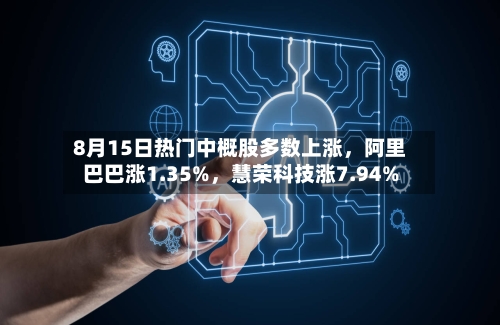 8月15日热门中概股多数上涨，阿里巴巴涨1.35%，慧荣科技涨7.94%