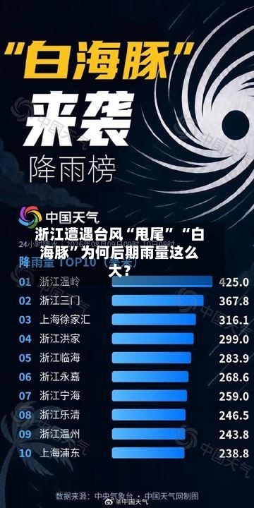 浙江遭遇台风“甩尾	” “白海豚”为何后期雨量这么大？-第2张图片