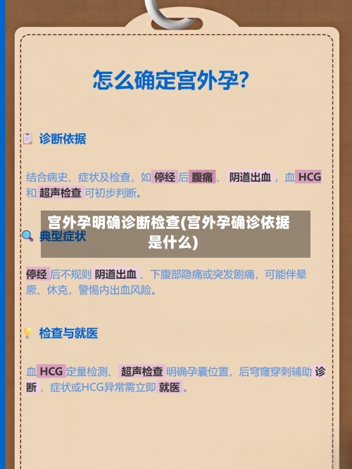 宫外孕明确诊断检查(宫外孕确诊依据是什么)