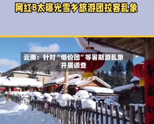云南：针对“低价团”等暑期游乱象开展调查-第3张图片