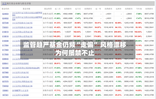 监管趋严基金仍频“走偏” 风格漂移为何屡禁不止-第3张图片