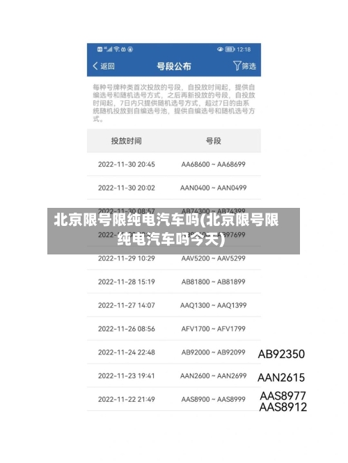 北京限号限纯电汽车吗(北京限号限纯电汽车吗今天)-第3张图片