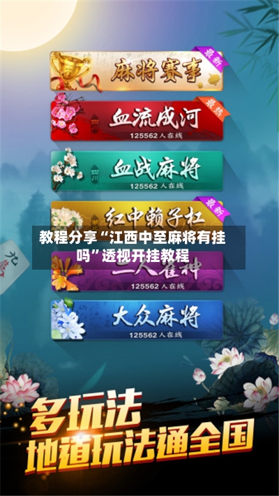 教程分享“江西中至麻将有挂吗”透视开挂教程-第2张图片