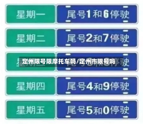 定州限号限摩托车吗/定州市限号吗-第2张图片