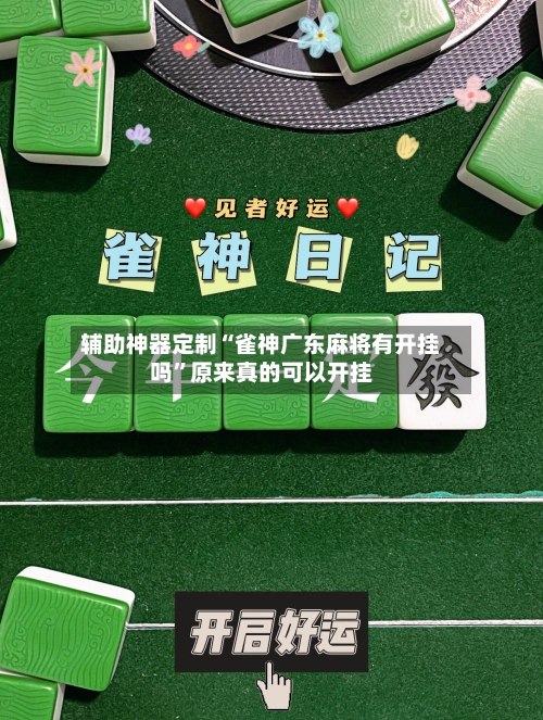 辅助神器定制“雀神广东麻将有开挂吗”原来真的可以开挂-第2张图片