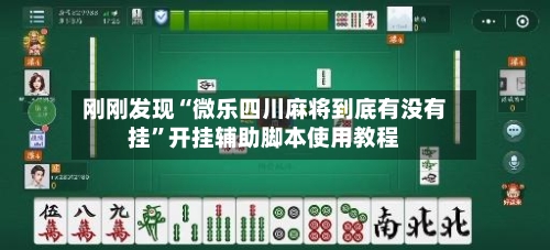 刚刚发现“微乐四川麻将到底有没有挂	”开挂辅助脚本使用教程-第2张图片