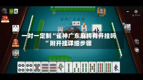 一对一定制“雀神广东麻将有开挂吗”附开挂详细步骤-第2张图片