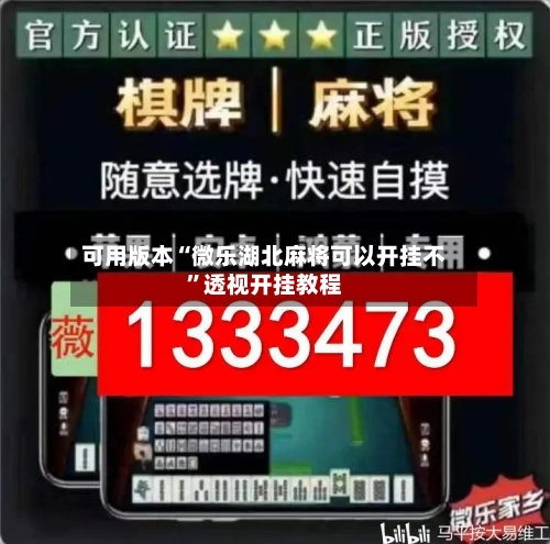可用版本“微乐湖北麻将可以开挂不”透视开挂教程-第1张图片
