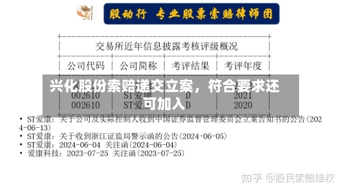 兴化股份索赔递交立案，符合要求还可加入-第2张图片