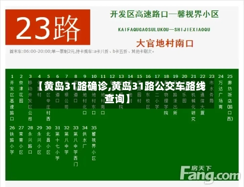 【黄岛31路确诊,黄岛31路公交车路线查询】