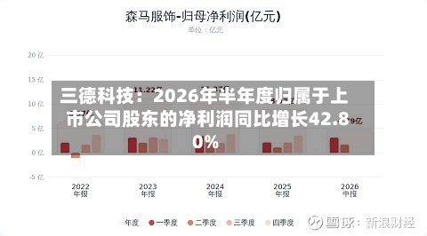 三德科技：2026年半年度归属于上市公司股东的净利润同比增长42.80%-第3张图片