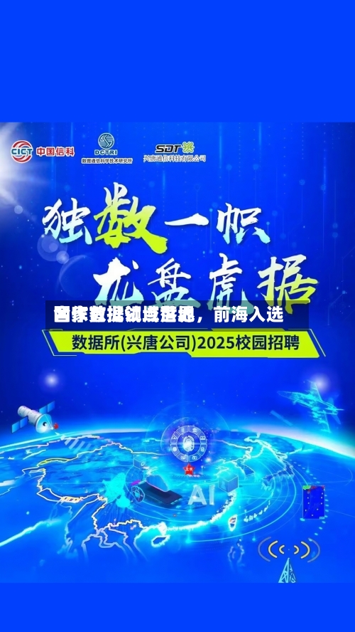 国家数据领域世界合作首批试点落地	，前海入选-第2张图片