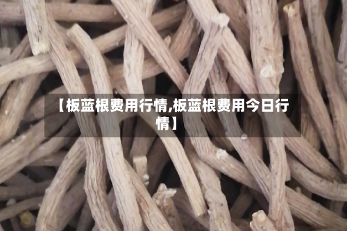 【板蓝根费用行情,板蓝根费用今日行情】