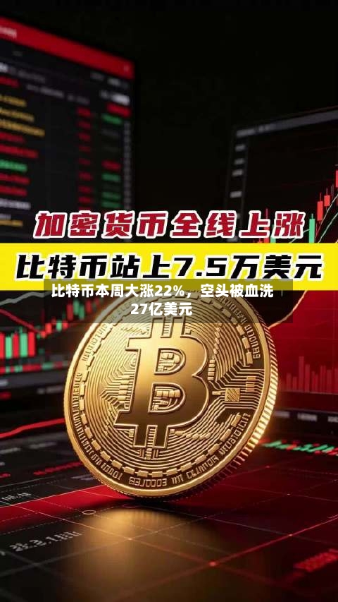 比特币本周大涨22%，空头被血洗27亿美元-第2张图片