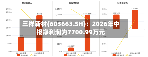 三祥新材(603663.SH):2026年中报净利润为7700.99万元-第1张图片