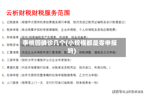李桃园确诊几个(小规模都是零申报吗)-第2张图片