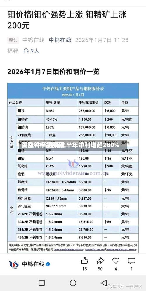 受益钨产品费用
上涨 中钨高新上半年净利增超280%-第3张图片