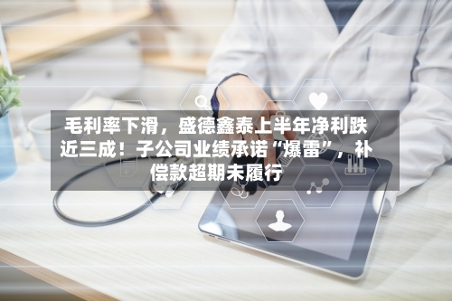 毛利率下滑，盛德鑫泰上半年净利跌近三成！子公司业绩承诺“爆雷”	，补偿款超期未履行-第2张图片