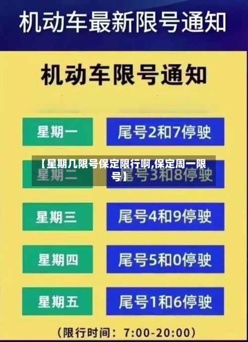 【星期几限号保定限行啊,保定周一限号】-第2张图片