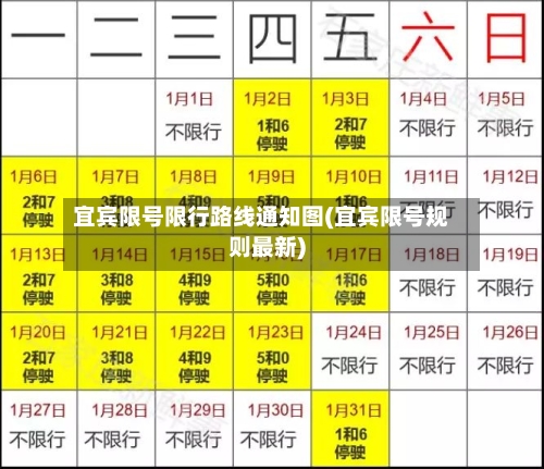 宜宾限号限行路线通知图(宜宾限号规则最新)-第2张图片
