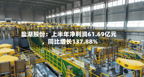 盐湖股份：上半年净利润61.69亿元，同比增长137.88%