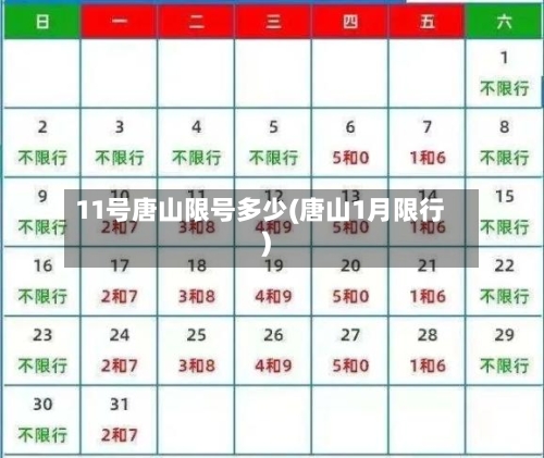 11号唐山限号多少(唐山1月限行)