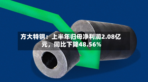 方大特钢：上半年归母净利润2.08亿元，同比下降48.56%