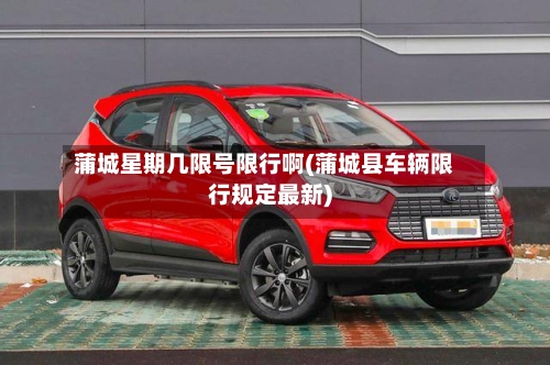 蒲城星期几限号限行啊(蒲城县车辆限行规定最新)