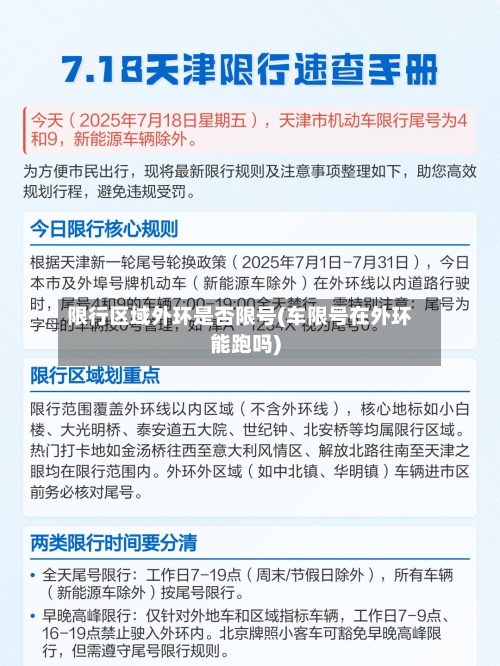 限行区域外环是否限号(车限号在外环能跑吗)