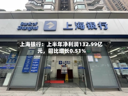 上海银行：上半年净利润132.99亿元，同比增长0.51%