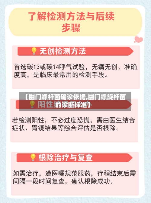 【幽门螺杆菌确诊依据,幽门螺旋杆菌的诊断标准】